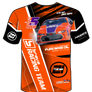 THE BIG 21 Racing Tee - Full Printed (Orange)