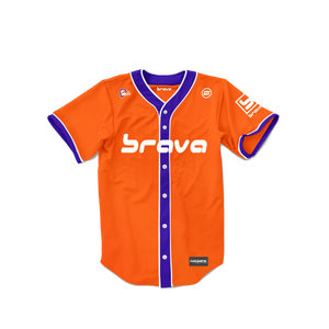 B21 Official Baseball Jersey - Orange/Purple