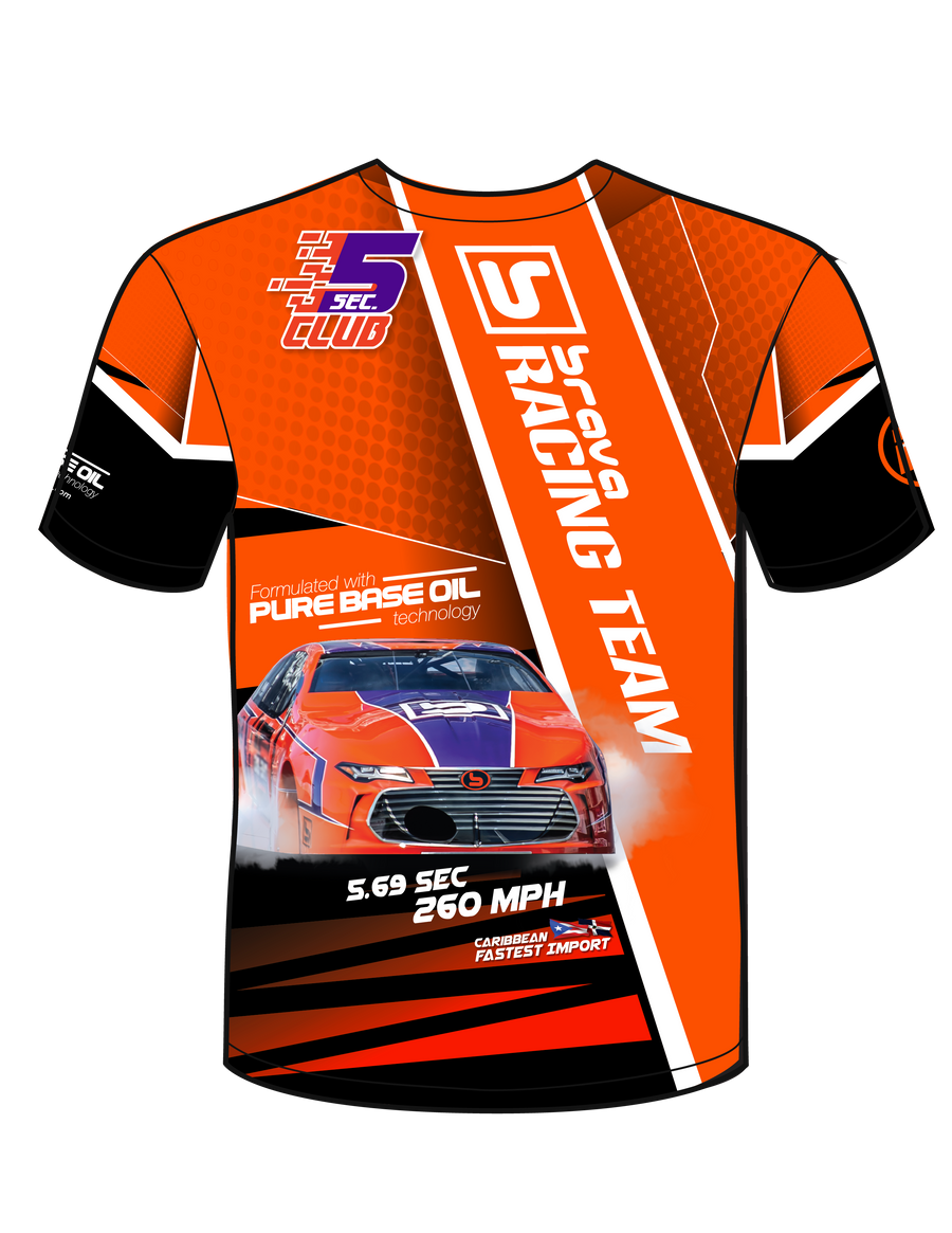 THE BIG 21 Racing Tee - Full Printed (Orange)