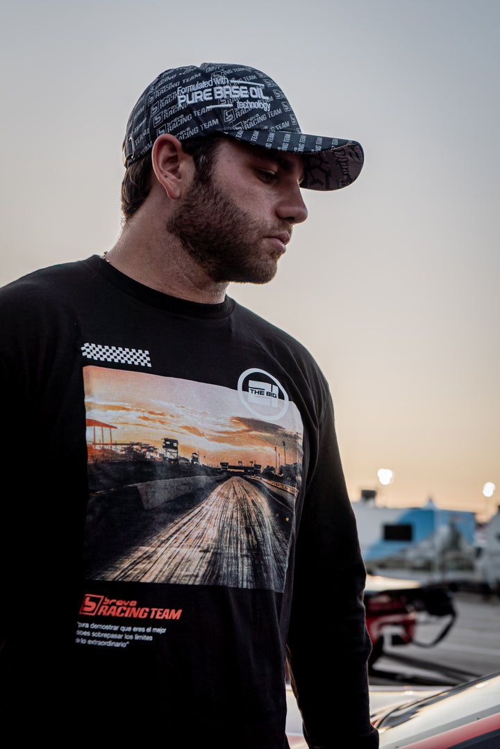 Brava Racetrack Long Sleeve tee - Black