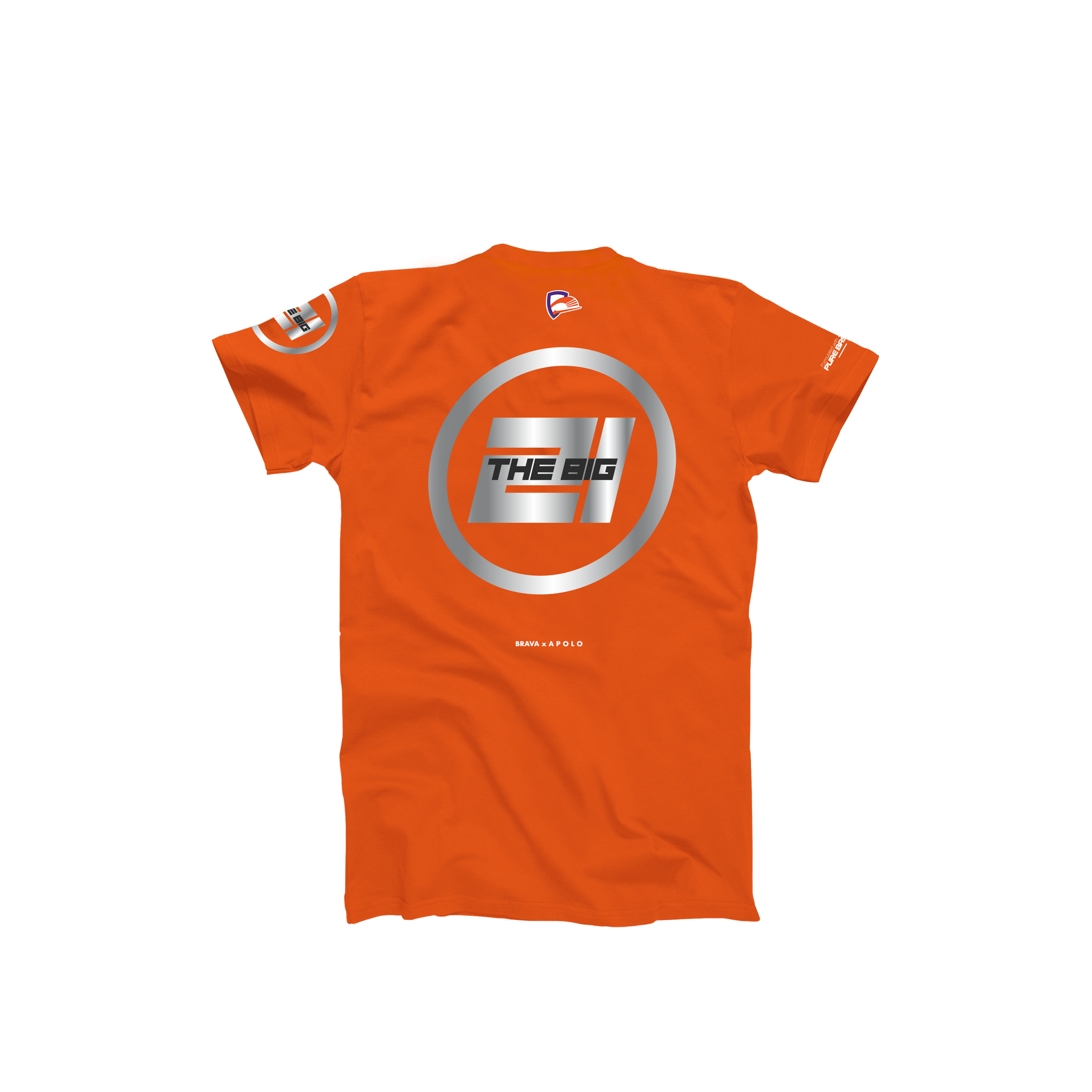 THE BIG 21 Logo tee Brava Orange