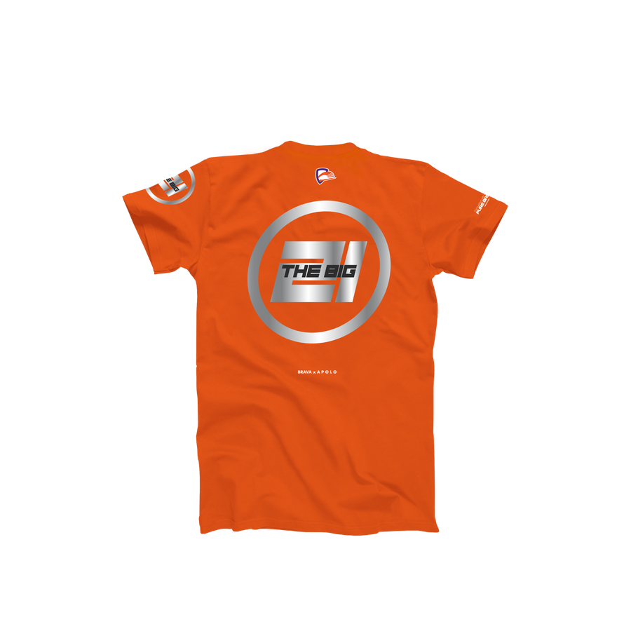 THE BIG 21 Logo tee - Brava Orange